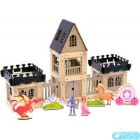 Эко-конструктор на магнитах ZEVS-toys Castle for girls 133 дет
